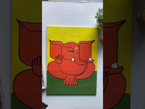 🫡Deva Shree Ganesha Painting  #shorts #ganesha #ganpati #trending #jomansovlogs