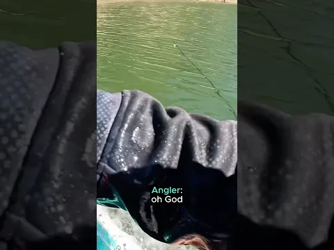 Instant regret after my rod slips into the lake! 🎣🤦‍♂️