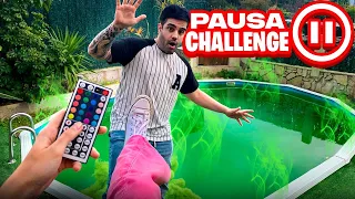 PAUSA CHALLENGE por 24 HORAS con MI NOVIO *mala idea*
