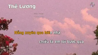 THÊ LƯƠNG - PHÚC CHINH (Guitar beat solo karaoke) | Muối SV