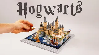 Harry Potter Lego Hogwarts build in 80 seconds