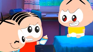 Coletania bebe de amarelo vs Cebolinha