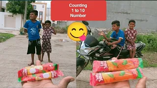 1 થી 10 એકડા બોલશે એને એક ચૉકલેટ મળશે || counting 1 to 10 Number And Give Chocolates 😋