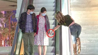 Hand Touching on the Escalator Prank Part 4!