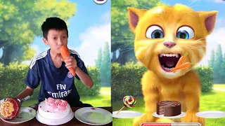 Chú Xí Muội bắt chước mèo Tom 🐱❤️ Muội Vlog - bắt trend ep 182