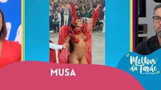 Carnaval: Paolla Oliveira rouba a cena em desfile |  MELHOR DA TARDE