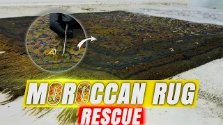 Years of Dirt Removed From This Moroccan Rug – The Result Is Unreal