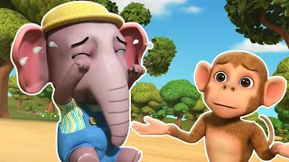 Hathi Ro Raha Tha | एक छोटा हाथी | Best Hindi Rhymes - Zappy Toons