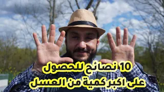 عشرة نصائح للحصول على اكبر كمية من العسل الطبيعي ح 64#العسل