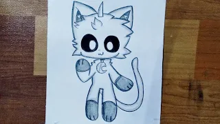 How to Draw Catnap | Poppy playtime | Easy Anime Catnap drawing | step by step