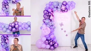 COMO HACER UN ARCO DE GLOBOS 😊👍 decoración con globos para cumpleaños ✨ Gustavo gg
