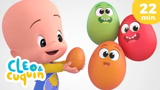 Ovos Surpresa: Aprenda números, cores e animais com Cuquin - Família Telerín