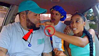 Let Another Girl Feed Me :InFront Of My Gf *DOLLY BOX HER*@wayneandkayla