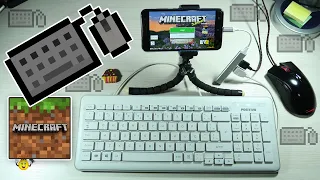 ⭐Como Jogar Minecraft Celular 📱 Teclado e Mouse ⌨🖱❕ igual no PC💻