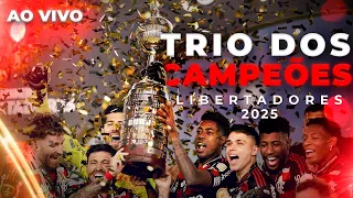 🔴 AO VIVO: FLAMENGO TETRACAMPEÃO | CHEGADA DO TIME E TRIO DE COMEMORAÇÃO DO TÍTULO DA LIBERTADORES