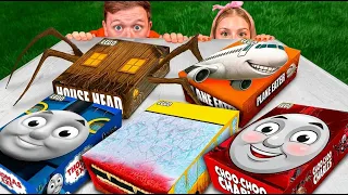не открывай лего набор CHOO CHOO CHARLES vs THOMAS vs HOUSE HEAD vs PLANE EATER!!