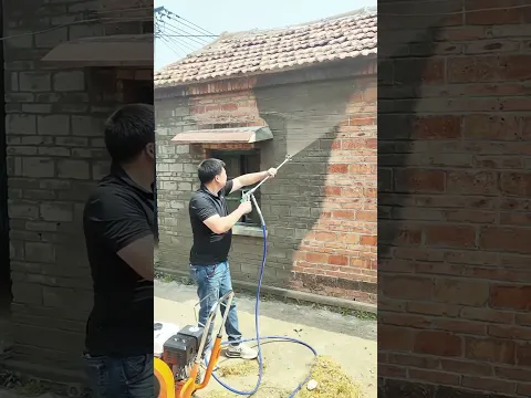 Brick wall painting process #shorts