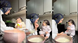 وهيدي اسهل طريقة لتحضير اللبن الزبادي بالبيت مع كواليس ميلانا بآخر الفيديو🤭