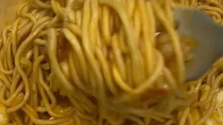 Crayfish noodles, although they are instant noodles, they taste great
