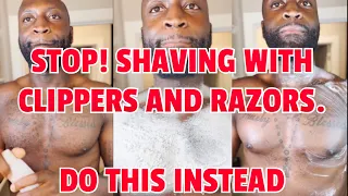 USING HAIR REMOVAL FOAM SPRAY TO SHAVE BODY, ARMPITS, BALLS, GOOCH MANSCAPE, EVERYWHERE 😴