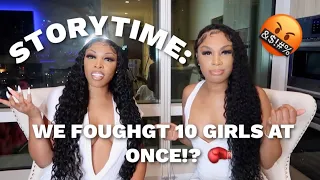 STORYTIME: OUR FIRST FIGHT IN LA WITH 10 GIRLS Ft. @AshleyDeshaun
