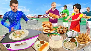 इस्त्री डोसा बनाना सड़क का भोजन IronBox Dosa Street Food Hindi  Comedy Video