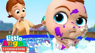 Aku Tak Mau Mandi, Tak Mau | Kartun Anak | Little Angel dan Kawan Kawan