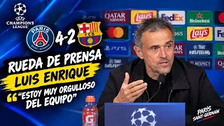 RUEDA DE PRENSA DE LUIS ENRIQUE (PSG 4-2 BARCELONA)