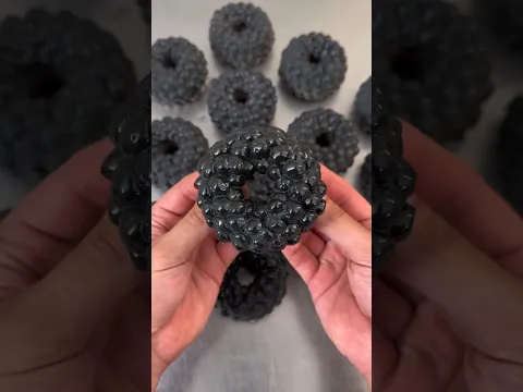 Blackberry doughnuts 🍩 Cc: pastrychef_am #food #donut #magrialberto #blackberry #shorts