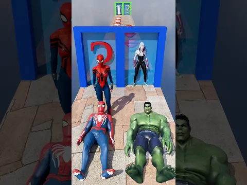 GTA V Spider-man vs Hulk New Kiss Run Funny Challenge! #gta