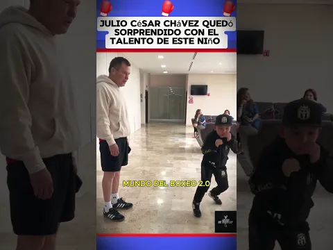 Julio César Chávez quedó sorprendido con el talento de este niño #boxeo #boxing #box