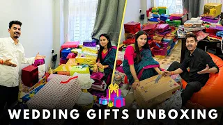 বিয়াৰ Gifts বোৰ 😍🎁 Unboxing our Wedding Gifts with Family
