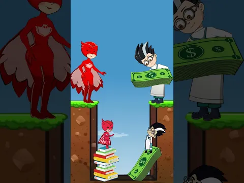 Do You Choose Knowledge Or Money #pjmasks #animation #shorts