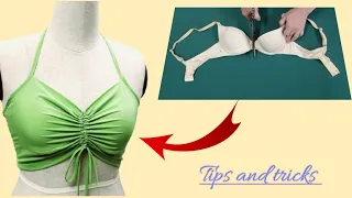 💥 Đừng vứt bỏ áo ngực cũ của bạn| Hãy tái chế nó thành một chiếc áo rất thời trang |