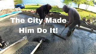 City Inspector Makes Homeowner Pour His Concrete Floor 8 Inches Thick!