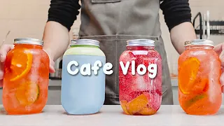 💐편안한 주말/1시간 모아보기🥤1 hours/Cafe Vlog/ASMR/Tasty Coffee#482
