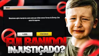 FUI BANIDO (x86) PERMANENTE NA CONTA MAIS GEMADA DO MUNDO NO FREE FIRE