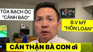 🛑TIN MỚI TÒA BẠCH ỐC CHU BAY CẢ.NH BÁO B.V MỸ HỖ.N LOẠ.N …