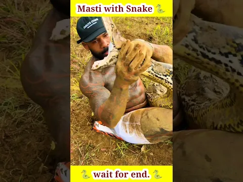 सांप के साथ मस्ती। #shortvideo #facts100m