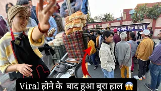 Delhi most viral Wada pav 😱. वड़ा पाव बेचकर हुआ ये  हॉल 🙏 #delhistreetfood #viralvadapav #keshavma