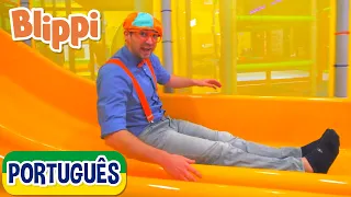 Blippi Visita um Parque Coberto (LOL) | +Vídeos Educativos para Crianças | As Aventuras de Blippi