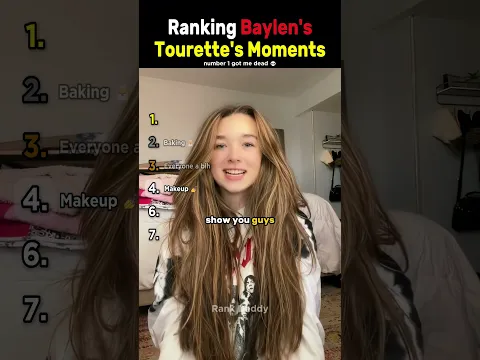 Ranking Baylen’s Tourette’s Moments 😍💅