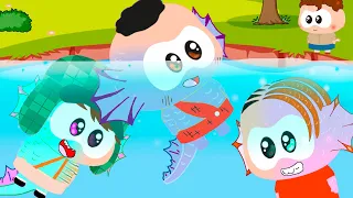 Turma das criaturas marinhas Luca