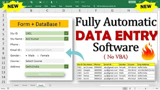 Fully Automated data entry Software in Excel - Data Entry User Form - Data Entry In Excel