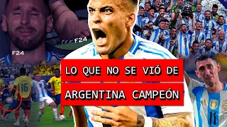 Lo que NO se vió de ARGENTINA campeón de COPA AMÉRICA |Colombia, Messi llora, Caos hincha y Di Maria