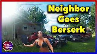 Neighbor From Hell Goes Berserk - Cops Crash the Party!