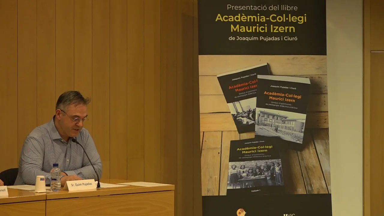 Presenten el llibre de l’Acadèmia Col·legi Maurici Izern, de Joaquim Pujadas