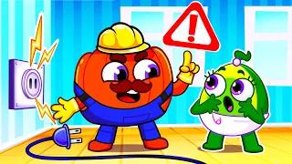 ⚡🔌 Be Careful with Electricity Song 😱 Baby Is In Danger! || VocaVoca Karaoke🥑🎶