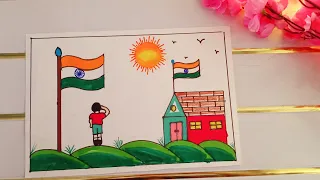 independence day drawing | 15 august drawing easy |  independence day craft |