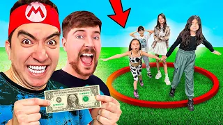 BABY RICK Y MIS HERMANITAS IMITAN a MRBEAST con SOLO 1$ !!